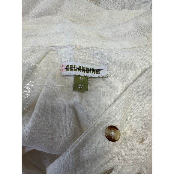 Anthropologie X Celandine Eyelet Button-Front Maxi Shirt Dress - Picture 6 of 6